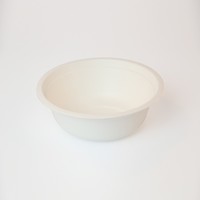 Bagasse Bowl Bagasse Bowl With Lid Eco-friendly Biodegradable Bagasse 30oz Round Bowl With Clear RPET Lid