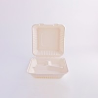 Sugarcane Pulp Box Lunch Bagasse Biodegradable Food Container
