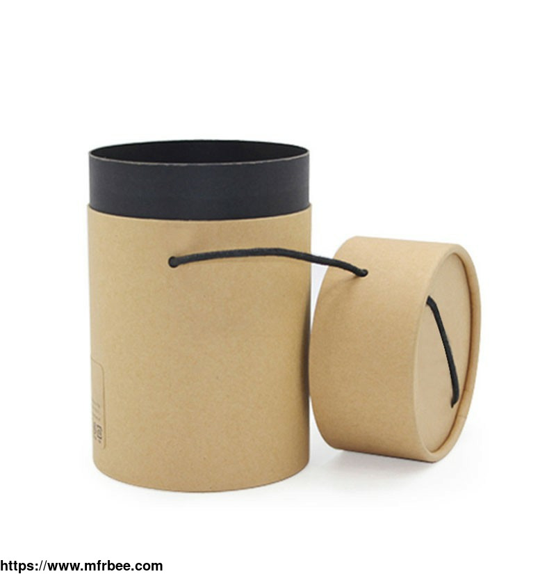 luxury_kraft_paper_with_lid_round_cylinder_food_tube_packaging