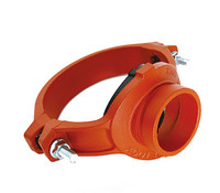 ductile iron grooved pipe fittings and couplings/threaded grooved mechanical cross/tee