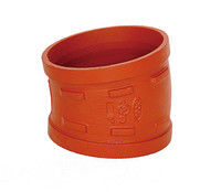 more images of UL FM CE approved ductile iron grooved pipe fittings 11.25 degree Grooved Elbow