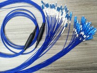 24 cores micro- armored fiber optic patch cord, LSZH jacket, data center application, SC and LC connectors