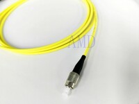 simplex micro- armored fiber optic cable, 3.0mm LSZH jacket, CPR - B2ca cable, with FC connector