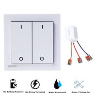 more images of 2 gangs Smart Electronics universal switch push button smart wireless on off switch