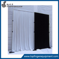 more images of 6-10ft adjustable upright cheap event black 2.0 pipe and drape for backdrop
