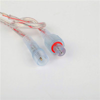 2pin 3pin Transparent Waterproof Connectors 12V With Male And Female Plugs/butts