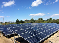 Adjustable solar ground mounting system for standalone solar power project