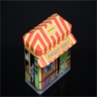 more images of with house roof lid special shape popular candy tin can