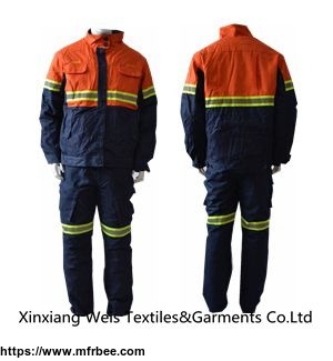 fire_rated_fr_cotton_coveralls_two_tone_cotton_denim_orange_navy_blue