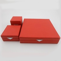 more images of Three Pcs Jewelry Leather Box Set