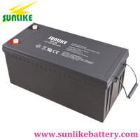 Solar Power Rechargeable Gel Battery 12V200ah for Power Plant