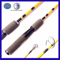China hot selling fiber glass 2 section glass lure fishing rod wholesale