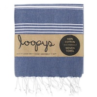 Navy Original Turkish Towel | Loopys Towels