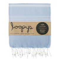 Sky Blue Original Turkish Towel | Loopys Towels