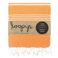 Buy Turkish Towels Online At Loopys – Orange Colour