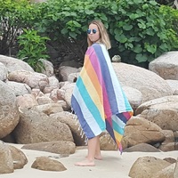 Rainbow Candy Stripe Turkish Towel | 100% Cotton Beach Towels