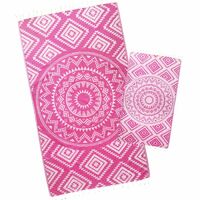 Pink Lemonade Aztec Tribal Turkish Towel | Made Using 100% Premium Cotton