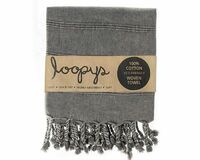 Charcoal Grey Stonewash Turkish Towel | Quick And Efficient Drying