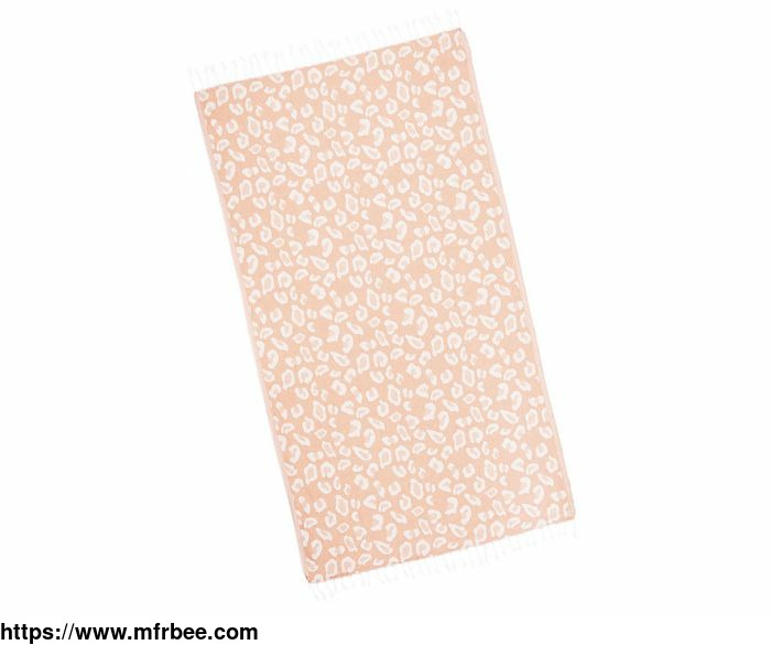 salmon_pink_leopard_animal_turkish_towel_ideal_for_beach_vacations_and_picnics