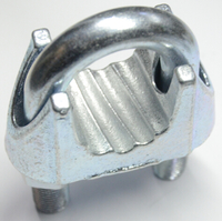 more images of DIN 741 MALLEABLE WIRE ROPE CLIPS WITH GROOVE, zinc plated