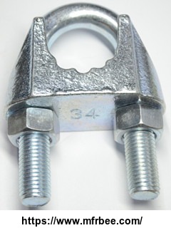 din_741_malleable_wire_rope_clips_with_groove_zinc_plated