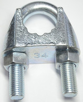 more images of DIN 741 MALLEABLE WIRE ROPE CLIPS WITH GROOVE, zinc plated