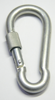 more images of carabiner spring snap hook zinc plated