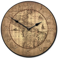 16th Century Tan Map Clock