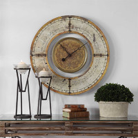 more images of Ezekiel Wall Clock by Uttermost NEW