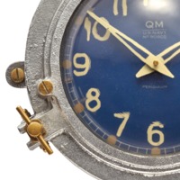 more images of Quartermaster Wall Clock Aluminum Blue