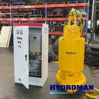 Hydroman® Submersible Slurry Pumps with Cutterheads for Dredging Mud