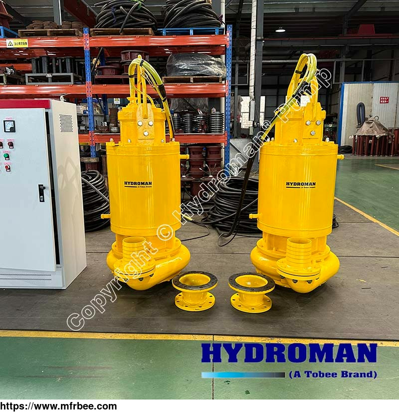 hydroman_submersible_industrial_sludge_pump_for_reservoir_and_river_desilting