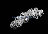 Exquisite Craftsmanship Crystal Bridal Jewelry With Elegant Flower Crystal Clips