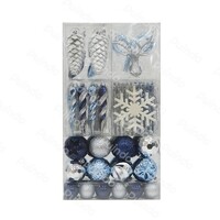 Plastic Christmas Ball Gift Box contains Antlers snowflakes pine cones Christmas decorations Christmas Ornament