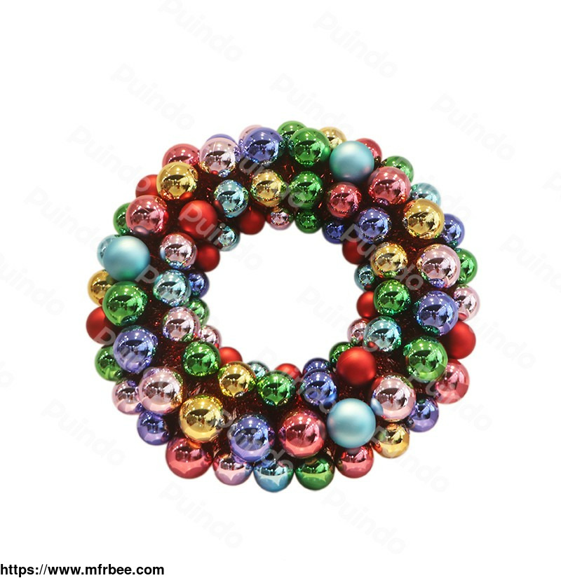 puindo_high_quality_customized_colorful_shiny_christmas_ball_wreath_for_home_holiday_party_xmas_hanging_decorations