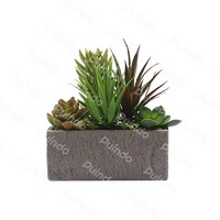 Puindo Customized Green Home Office Decoration Potted Plant J5 Artificial Succulent Plants Series Indoor Decoration