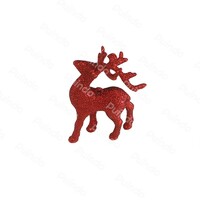 Puindo Customized Red Christmas Reindeer Figurine Christmas Ornament Home Decoration Christmas gift