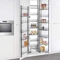 Multi-tier Kitchen Larder Unit with Double Doors