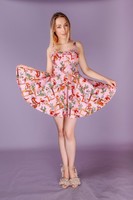 more images of Western Cowboy Style Printed Dress in Pink