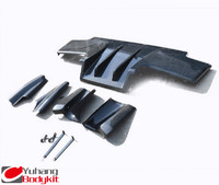 Carbon Fiber TS/Top Secret  Style Rear Diffuser Type 2 with Metal Fitting Accessories (7pcs) Fit For 1989-1994 Nissan Skyline R32 GTR
