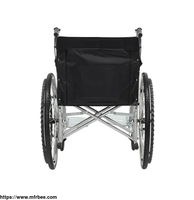 foldable_manual_wheelchair_with_24_inch_pneumatic_wire_tyre_ym119