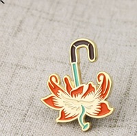 more images of Flowers with Umbrella Lapel Pins