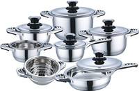 more images of 12pcs high quality stainless steel cookware set with induction bottom