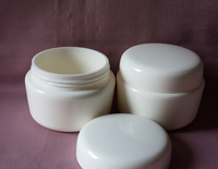 Double wall plastic jar, white cream jar, CC cream jar