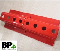 Perforated U Channel Tube for Making Telescoping Tube, Sign Post