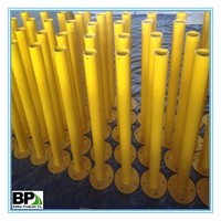 Steel Pipe Safety Bollard with Anchor Bolts
