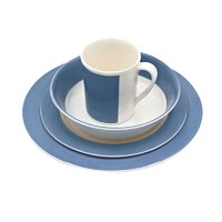 more images of Factory direct price tableware korean dinnerware set blue melamine dinner party sets