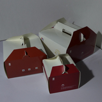 white card paper cake box manufacturer price and sizes with different designs