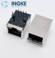 more images of INGKE YKJD-8005NL 100% replace HR913550AE 1 Port Through Hole RJ45 PCB 100 Base-T CONN MAGJACK