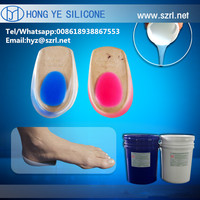 Medical grade silicone material for making shoe insole
